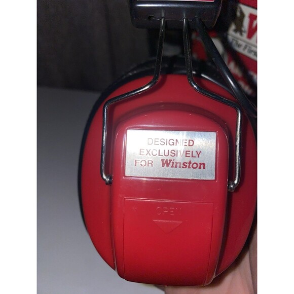 NASCAR Winston Cup Motorsports Red Wireless AM FM Headset Headphone Radio - Picture 5 of 5